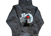 i Love Virginia Beer Hoodie with Insulated Beverage Holder